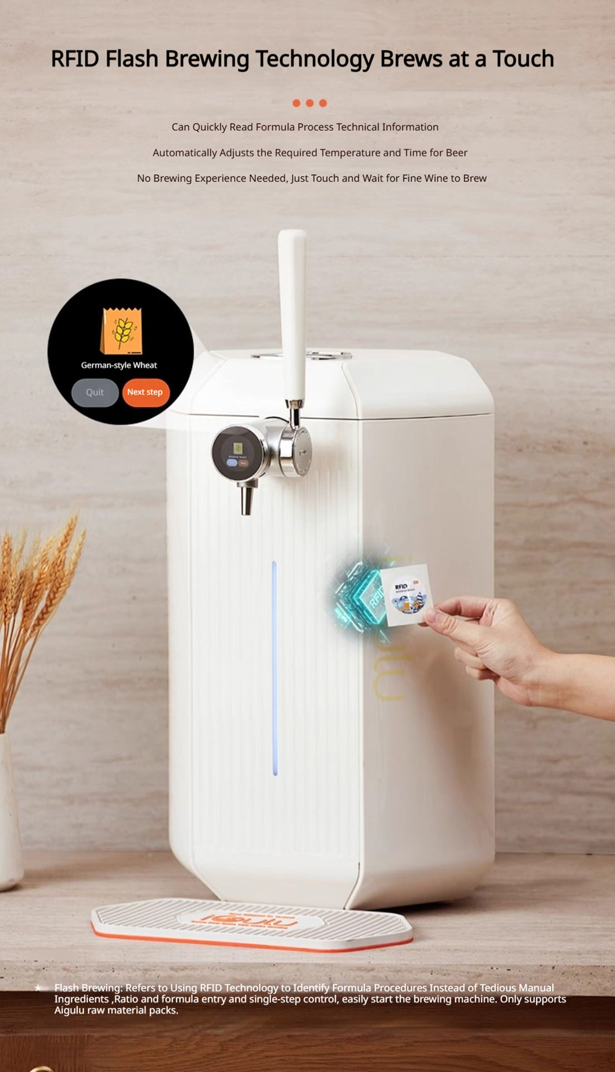 iGulu F1 Smart All-in-One Home Beer Brewing Machine