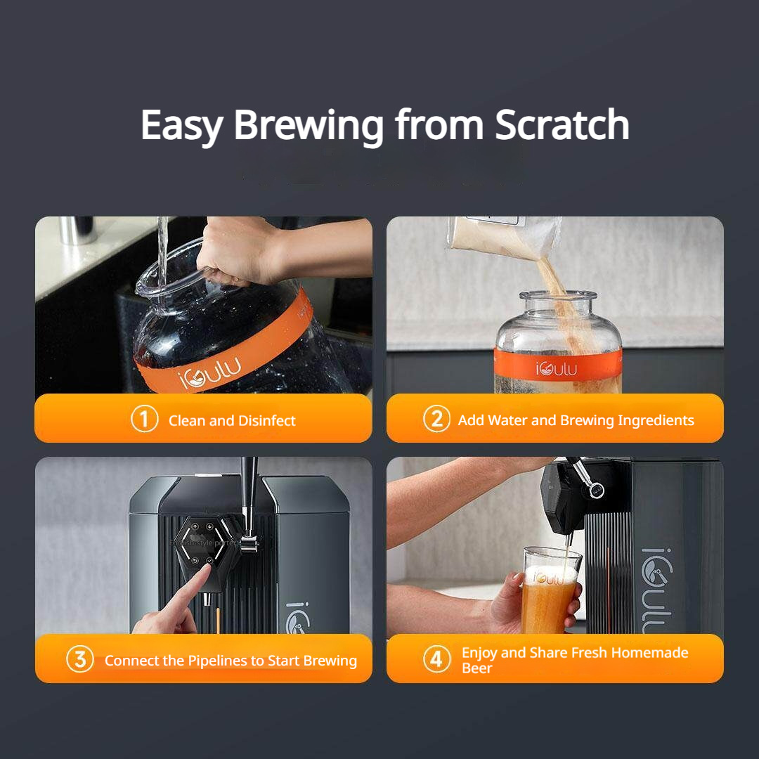 iGulu S1 Smart All-in-One Home Brewer – Beer, Cider, Kombucha & More
