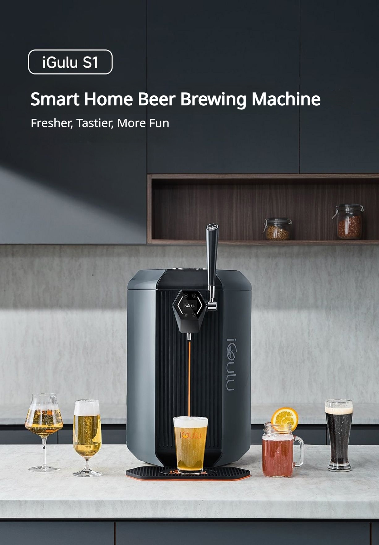 iGulu S1 Smart All-in-One Home Brewer – Beer, Cider, Kombucha & More