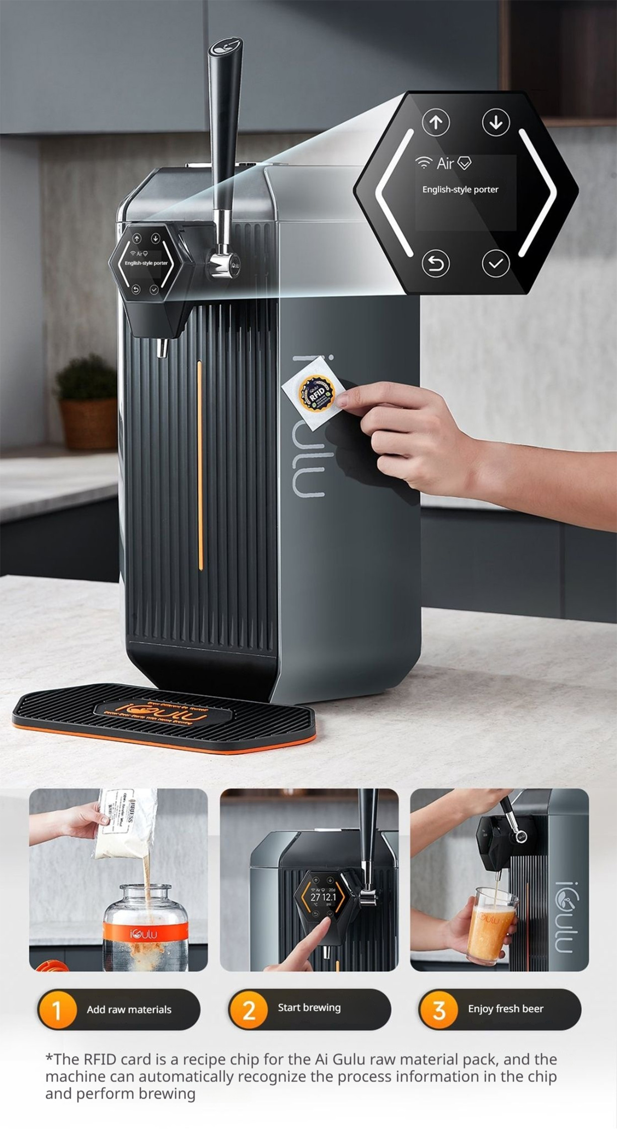 iGulu S1 Smart All-in-One Home Brewer – Beer, Cider, Kombucha & More