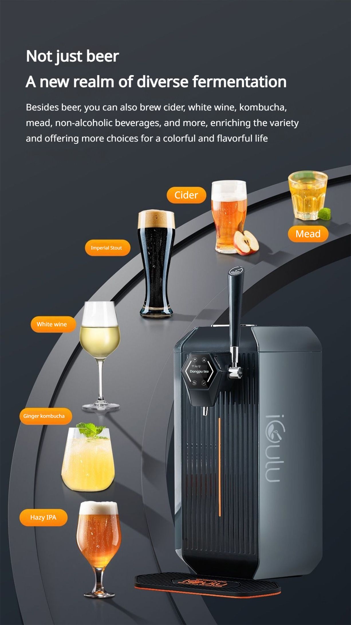 iGulu S1 Smart All-in-One Home Brewer – Beer, Cider, Kombucha & More