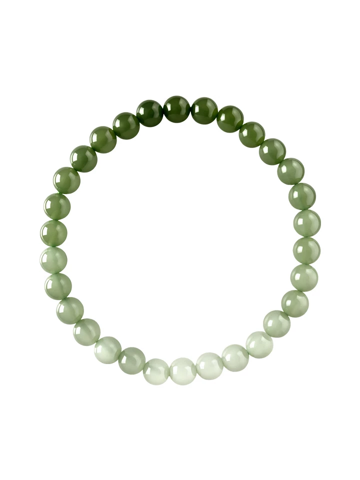 KUZNEY Natural Clear Lake Hetian Jade Beads, Soothing Energy