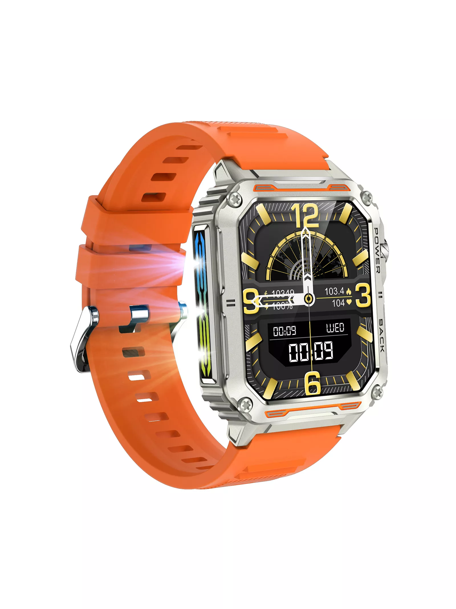 P3 Rugged Mecha Outdoor Smart Watch Dynamic LED luminous effects