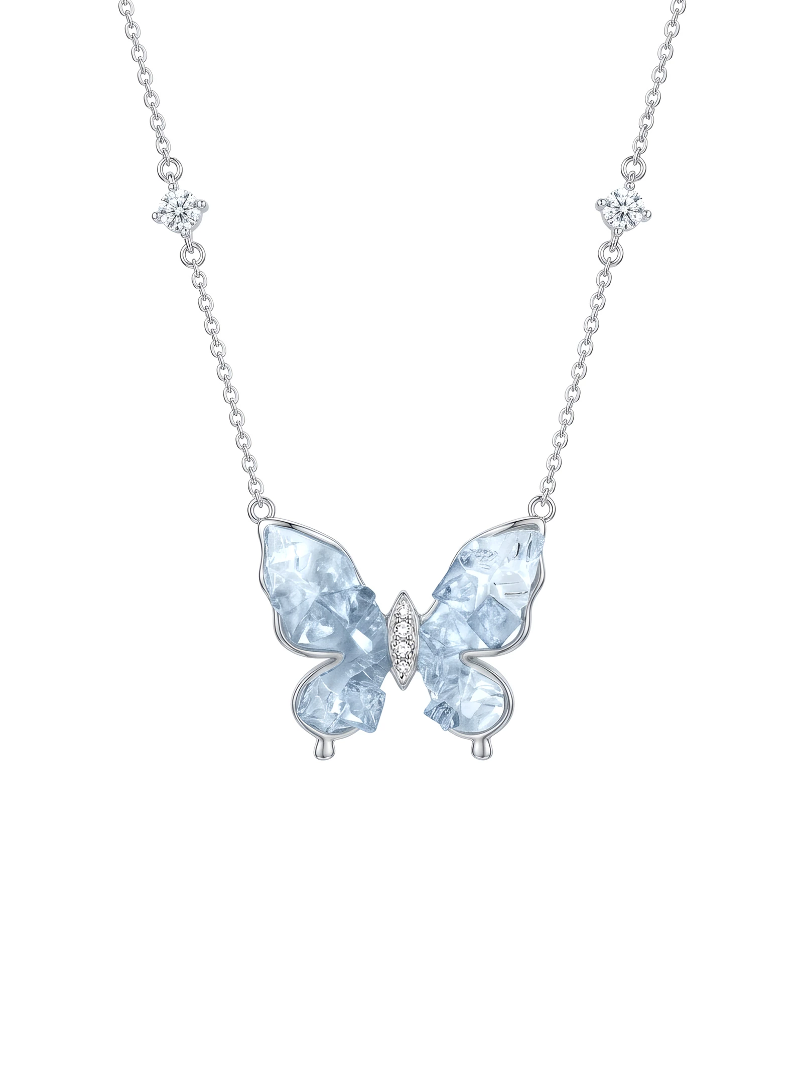 KUZNEY Icelandic butterfly S925 silver lady's pendant Birthday gift