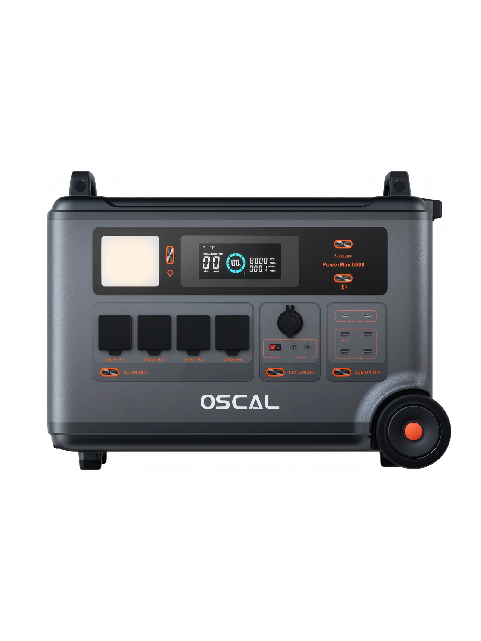 OSCAL PowerMax 6000 EU Portable Power Station 6000W(Surge 7200W) 3600Wh